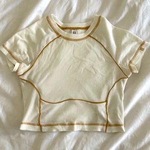 UO BDG Stitched Thermal Crop Top